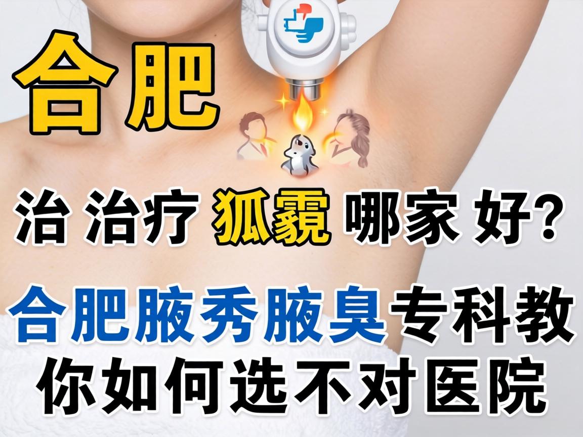 合肥治疗狐臭哪家好？合肥腋秀腋臭专科教你如何选对医院