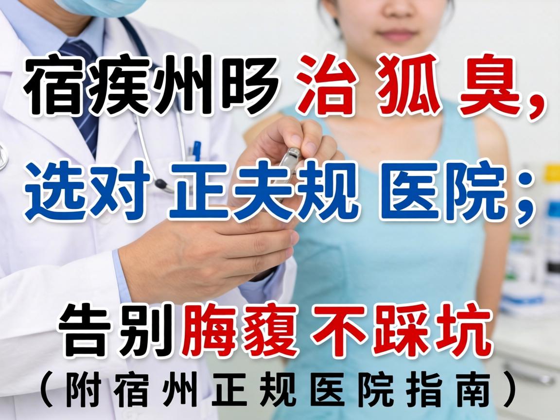 宿州治狐臭，选对正规医院，告别腋臭不踩坑（附宿州正规医院指南）