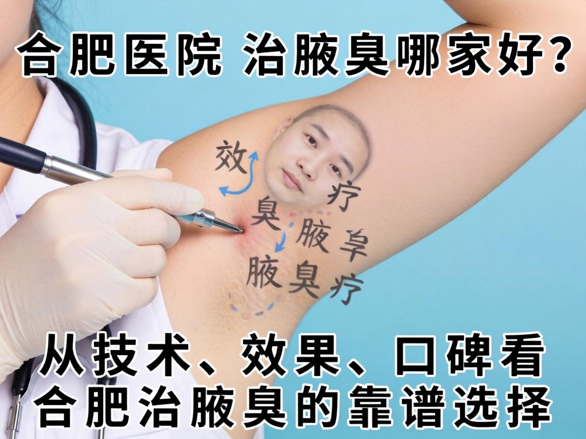 合肥医院治腋臭哪家好？从技术、效果、口碑看合肥治腋臭的靠谱选择