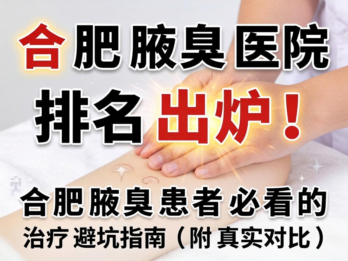 合肥腋臭医院排名出炉！合肥腋臭患者必看的治疗避坑指南（附真实对比）