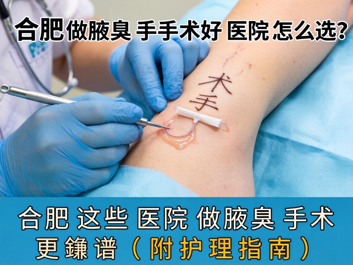 合肥做腋臭手术好医院怎么选？合肥这些医院做腋臭手术更靠谱（附护理指南）