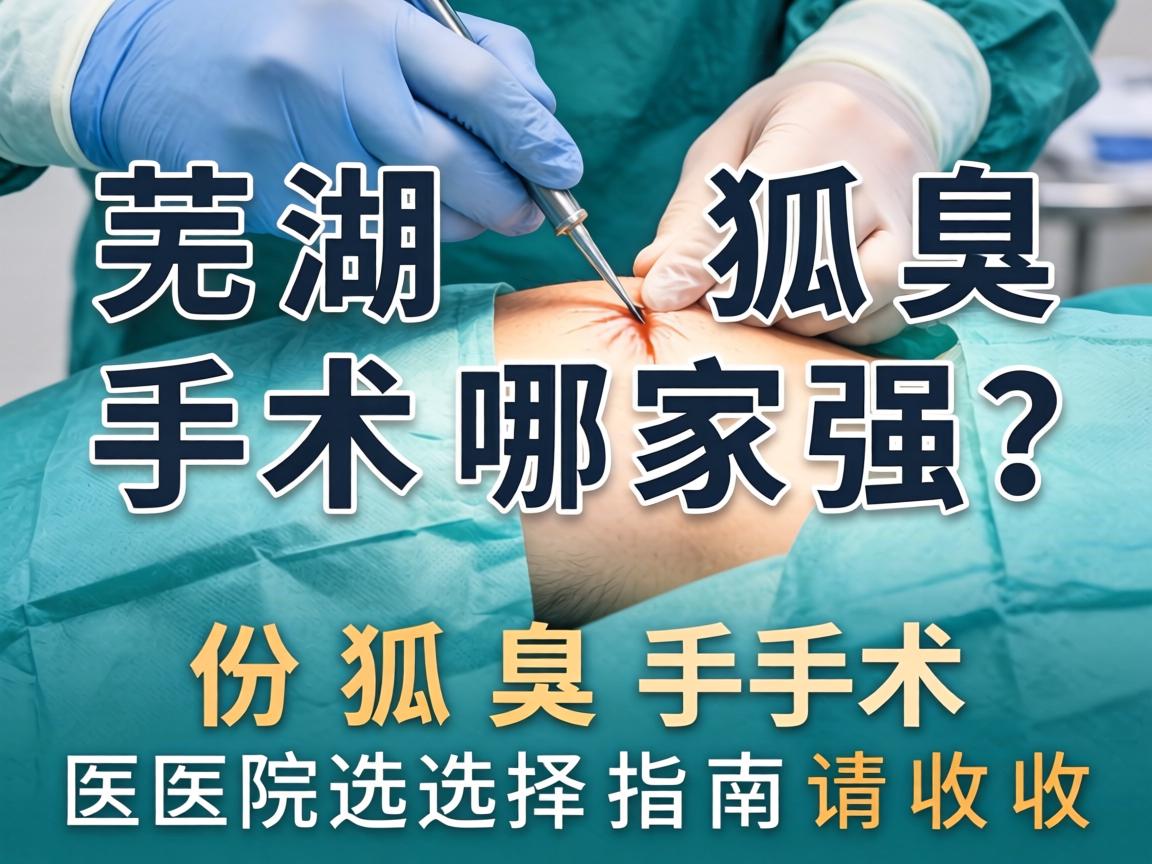 芜湖狐臭手术哪家强？这份狐臭手术医院选择指南请收好