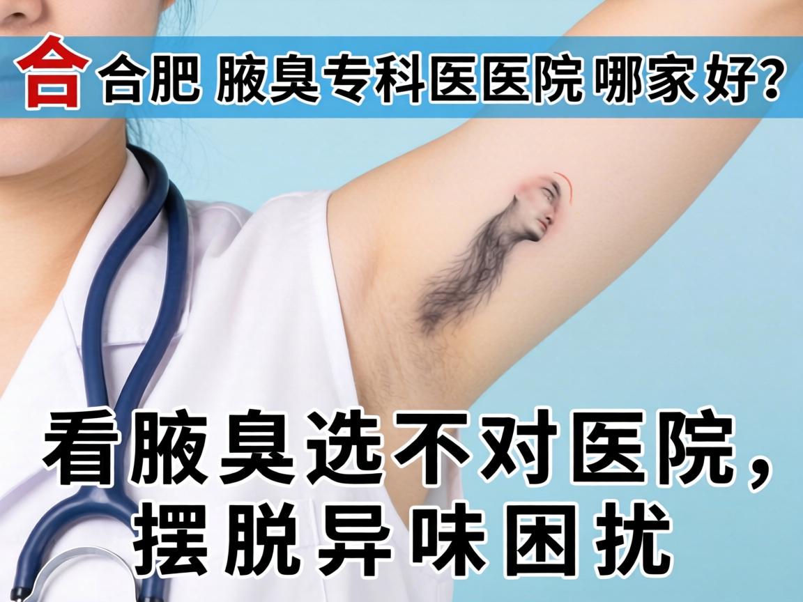 合肥腋臭专科医院哪家好？看腋臭选对医院，摆脱异味困扰