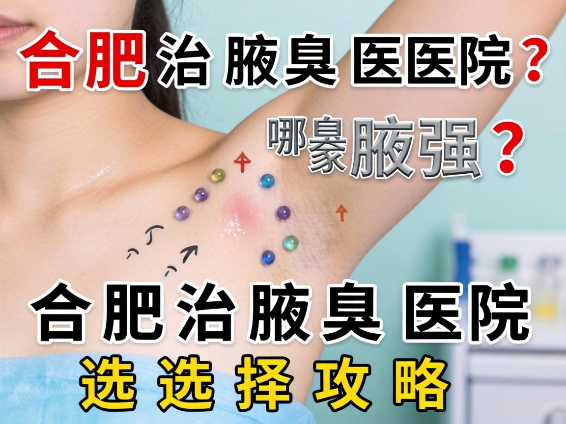 合肥治腋臭医院哪家强？合肥治腋臭医院选择攻略