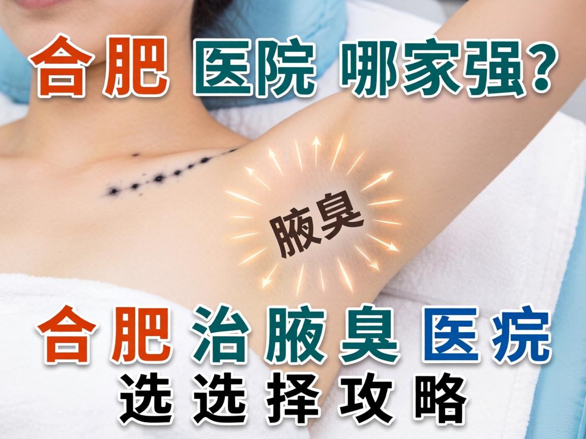 合肥治腋臭医院哪家强？合肥治腋臭医院选择攻略