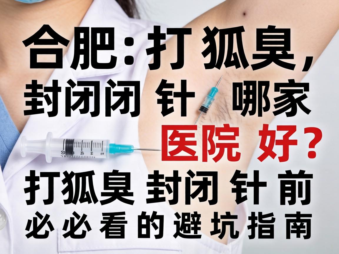 合肥打狐臭封闭针哪家医院好？打狐臭封闭针前必看的避坑指南
