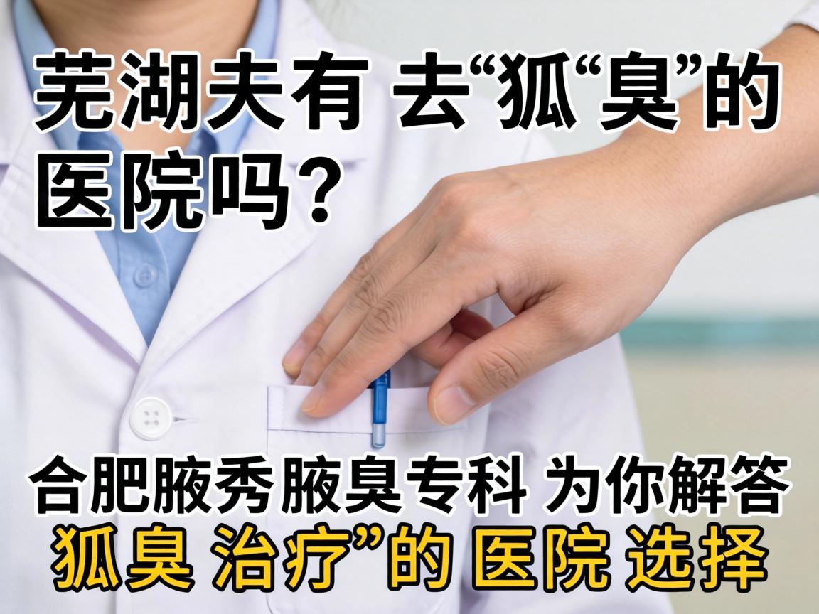 芜湖有去狐臭的医院吗？合肥腋秀腋臭专科为你解答狐臭治疗的医院选择