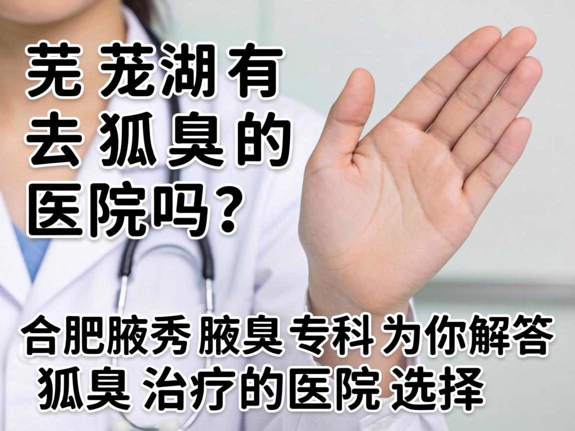芜湖有去狐臭的医院吗？合肥腋秀腋臭专科为你解答狐臭治疗的医院选择