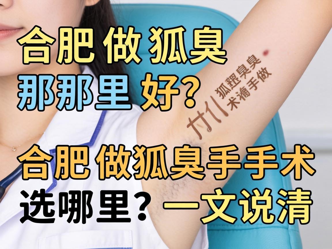 合肥做狐臭那里好？合肥做狐臭手术选哪里？一文说清