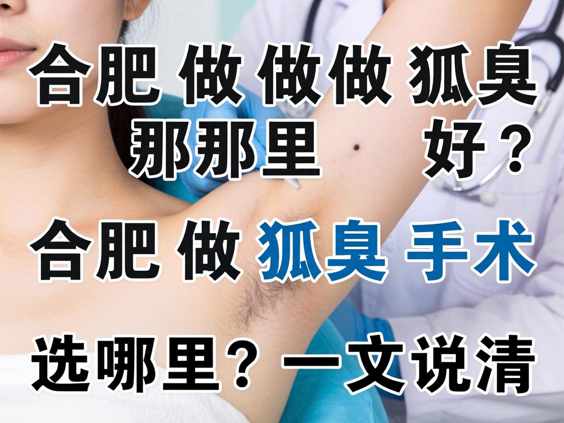 合肥做狐臭那里好？合肥做狐臭手术选哪里？一文说清