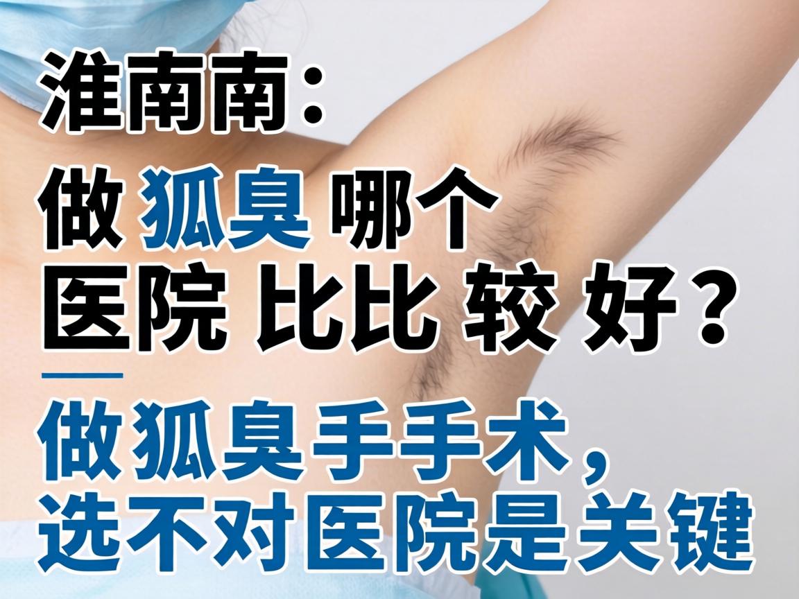 淮南做狐臭哪个医院比较好？做狐臭手术，选对医院是关键