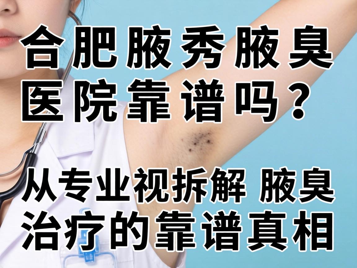 合肥腋秀腋臭医院靠谱吗？从专业视角拆解腋臭治疗的靠谱真相