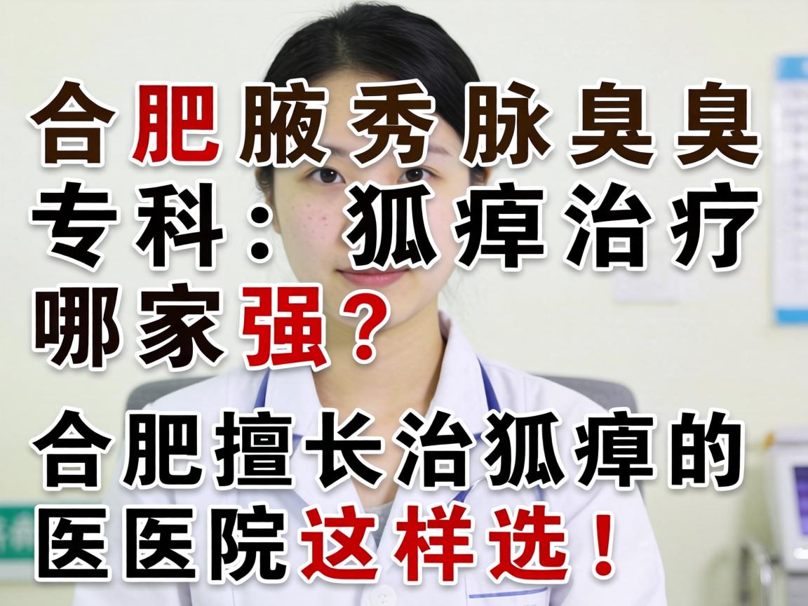 合肥腋秀腋臭专科，狐臭治疗哪家强？合肥擅长治狐臭的医院这样选！