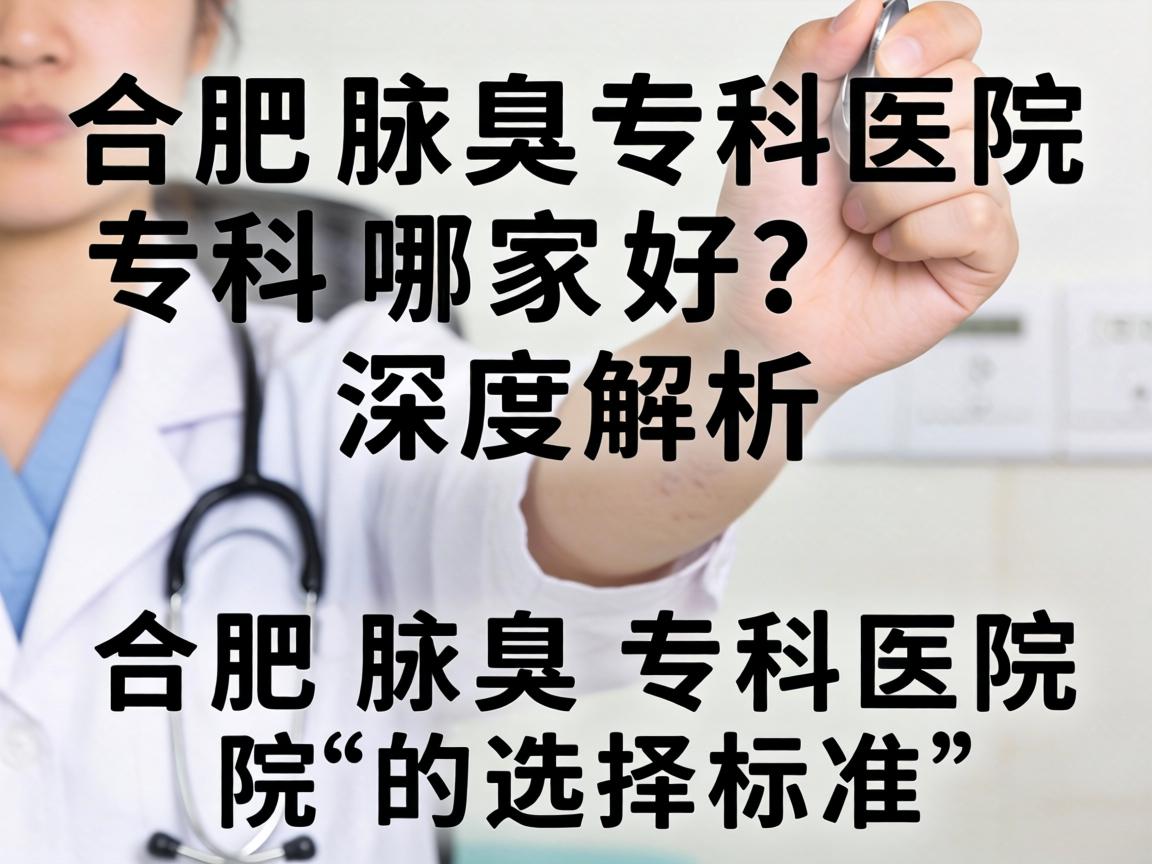 合肥腋臭专科医院哪家好？深度解析合肥腋臭专科医院的选择标准