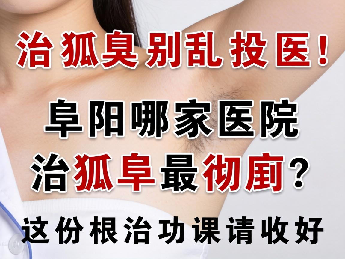 治狐臭别乱投医！阜阳哪家医院治狐臭最彻底？这份根治功课请收好