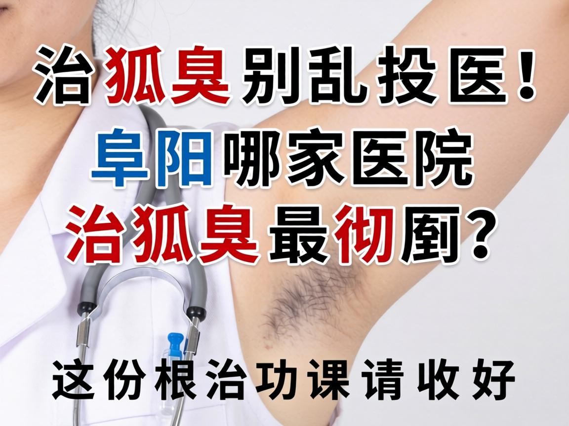 治狐臭别乱投医！阜阳哪家医院治狐臭最彻底？这份根治功课请收好