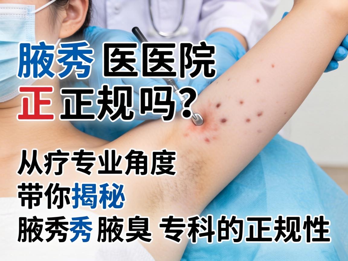 腋秀医院正规吗？从专业角度带你揭秘腋秀腋臭专科的正规性