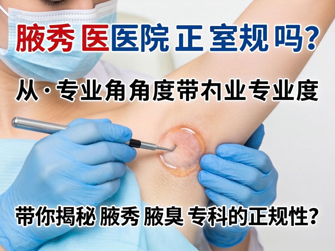 腋秀医院正规吗？从专业角度带你揭秘腋秀腋臭专科的正规性
