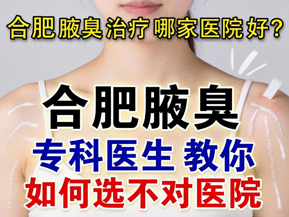 合肥腋臭治疗哪家医院好？合肥腋臭专科医生教你如何选对医院