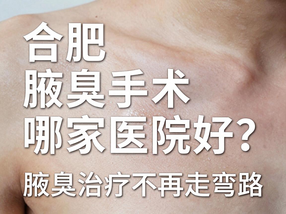 合肥腋臭手术哪家医院好？看完这篇，腋臭治疗不再走弯路
