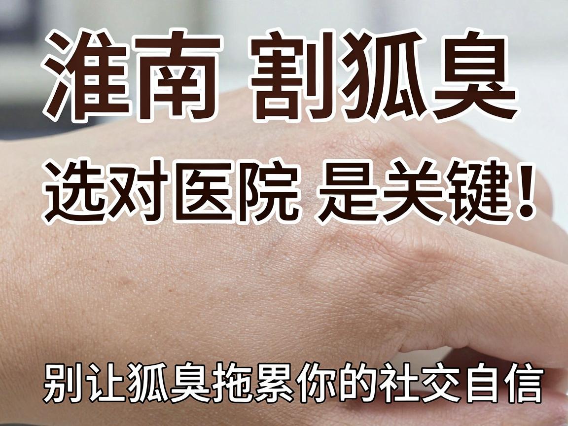 淮南割狐臭，选对医院是关键，别让狐臭拖累你的社交自信