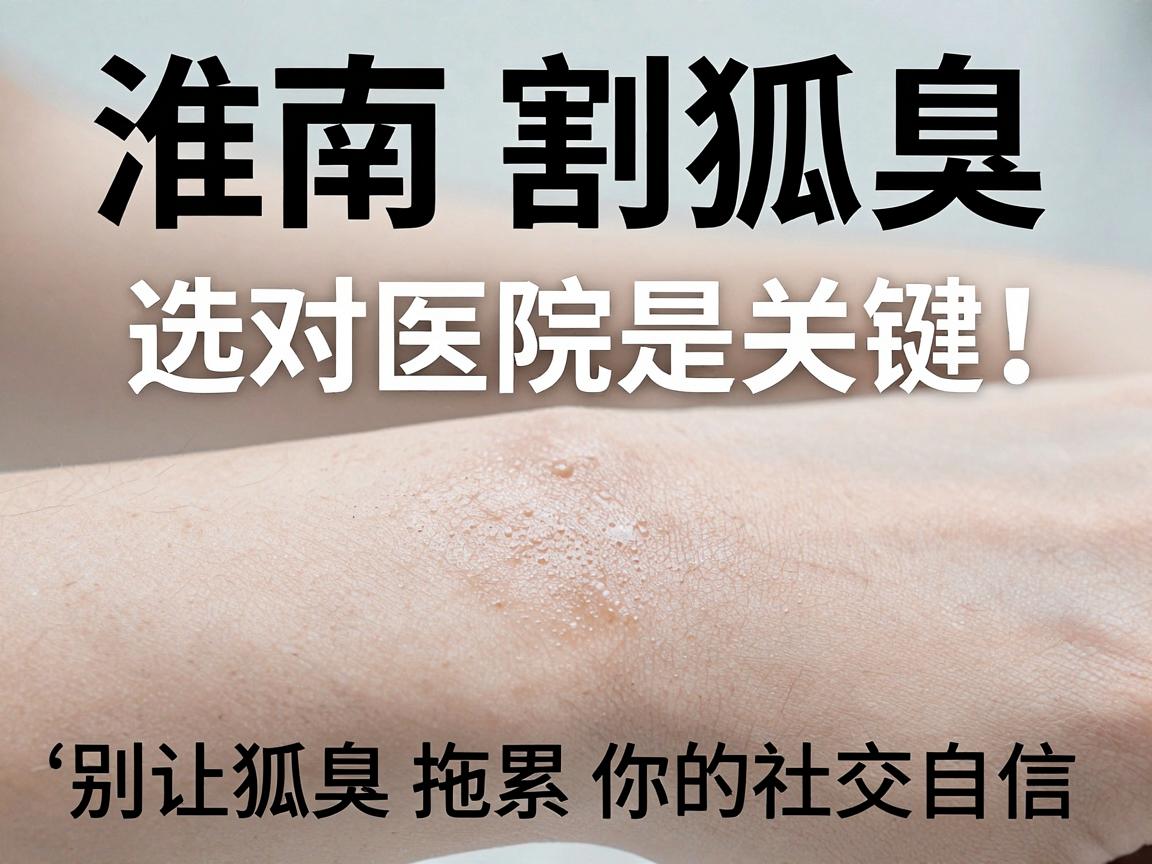 淮南割狐臭，选对医院是关键，别让狐臭拖累你的社交自信