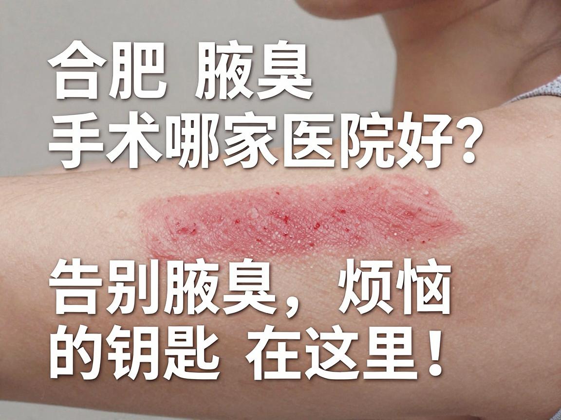 合肥腋臭手术哪家医院好？选对医院，告别腋臭烦恼的钥匙在这里！