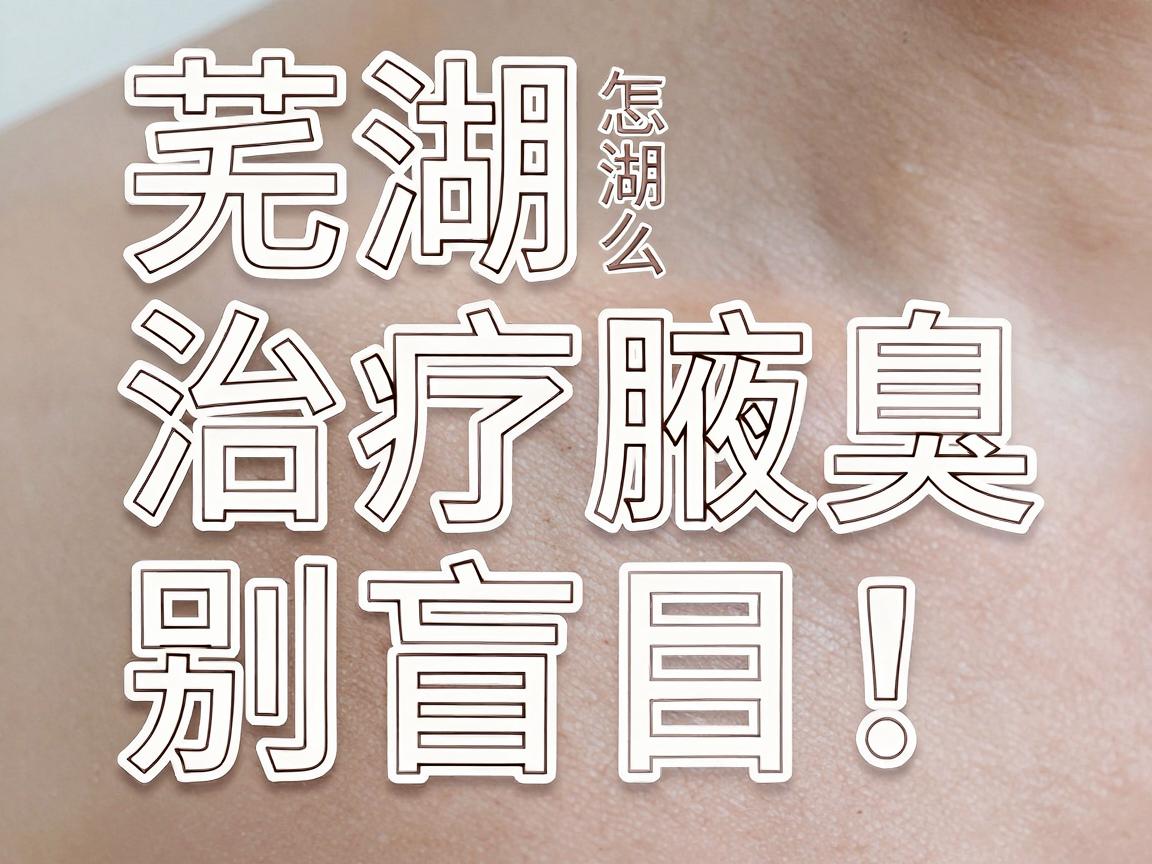 芜湖治疗腋臭，别盲目！芜湖当地治疗腋臭的医院怎么选？