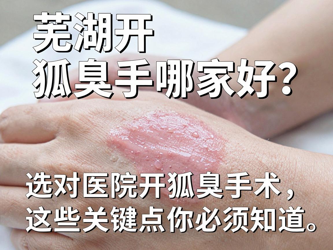 芜湖开狐臭手术哪家好？选对医院开狐臭手术，这些关键点你必须知道