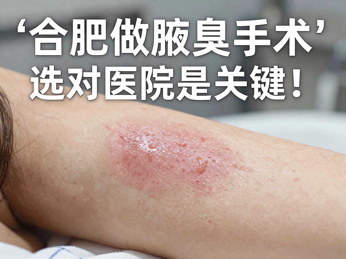 合肥做腋臭手术，选对医院是关键！腋臭治疗医院怎么挑？