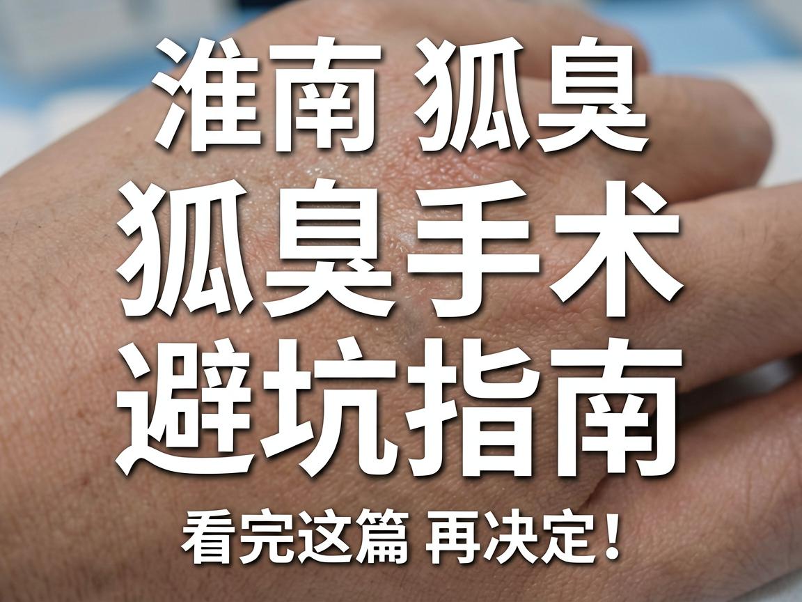 淮南狐臭手术最好的医院怎么选？狐臭手术避坑指南，看完这篇再决定
