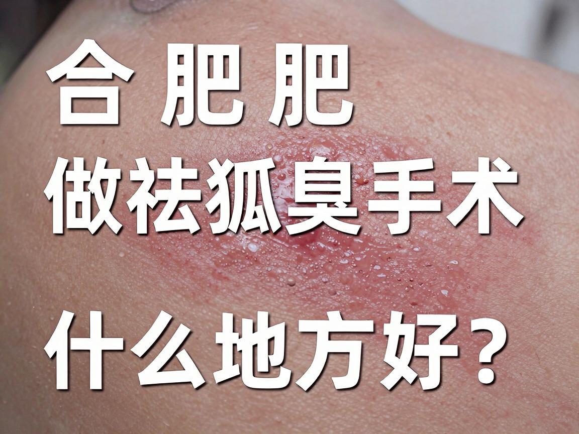 合肥做祛狐臭手术什么地方好？这篇术后护理指南告诉你答案