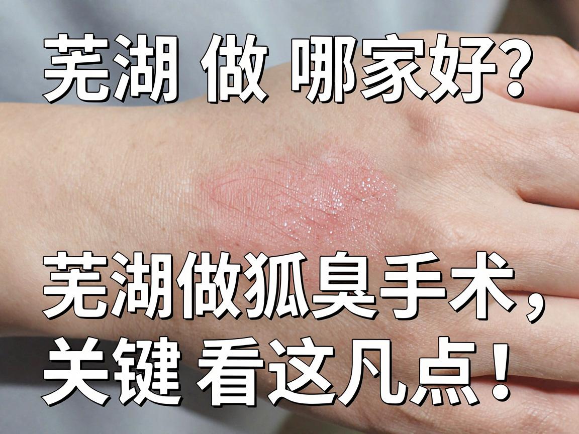 芜湖做狐臭手术哪家好？合肥腋秀腋臭专科医生告诉你，芜湖做狐臭手术，关键看这几点！