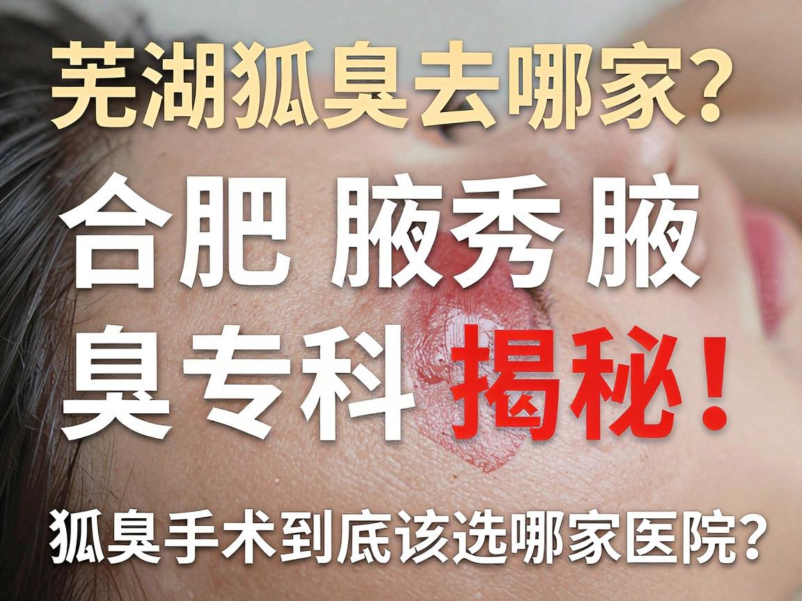 芜湖狐臭手术去哪家？合肥腋秀腋臭专科揭秘，狐臭手术到底该选哪家医院？