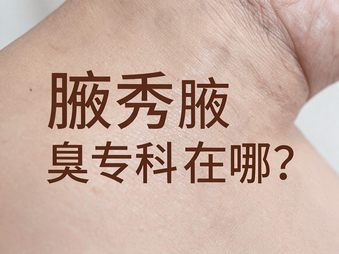 合肥腋秀腋臭专科在哪？腋臭治疗选对医院，告别异味困扰，合肥腋秀腋臭专科给你专业答案