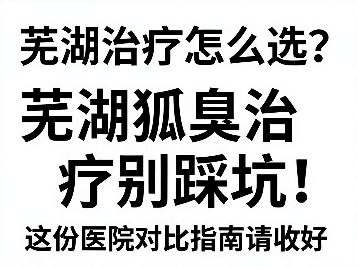 芜湖治疗狐臭医院怎么选？芜湖狐臭治疗别踩坑！这份医院对比指南请收好