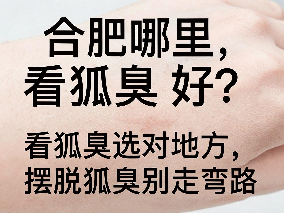 合肥哪里看狐臭好？看狐臭选对地方，摆脱狐臭别走弯路