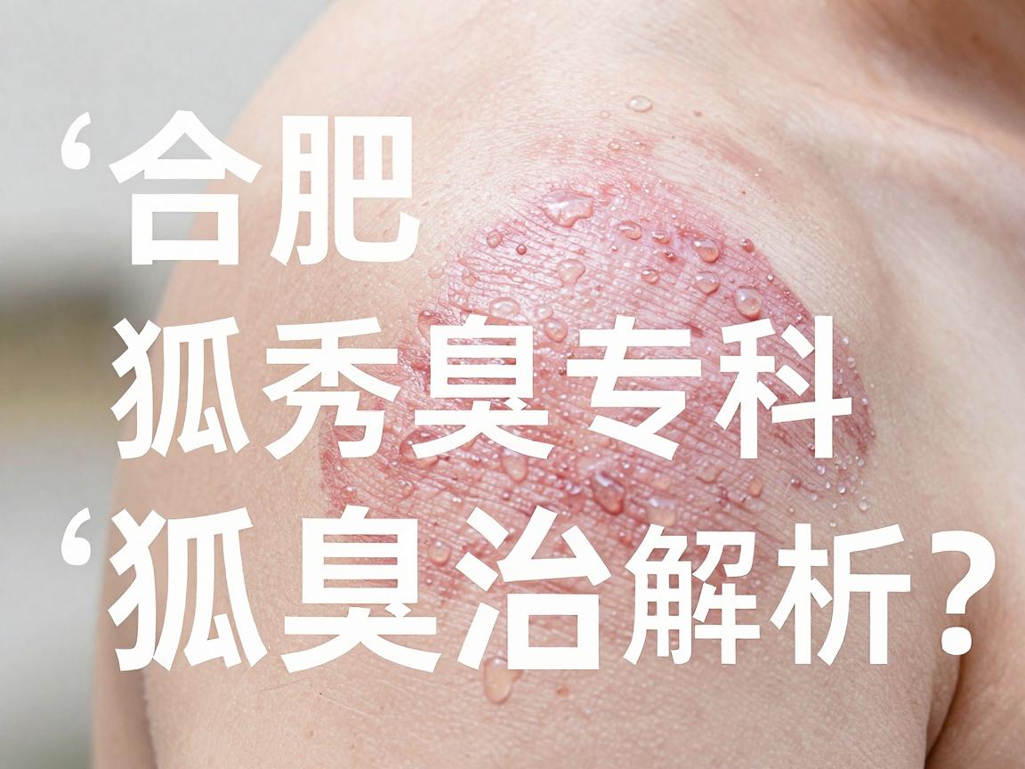 合肥狐臭治疗医院哪家好？腋秀腋臭专科深度解析狐臭治疗新选择