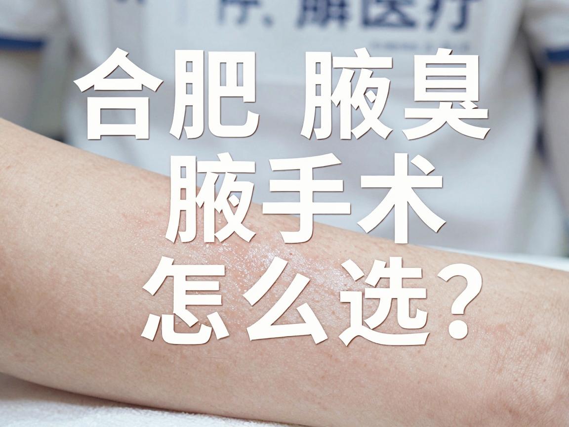 合肥腋臭手术怎么选？专业解读合肥腋臭医院的核心优势