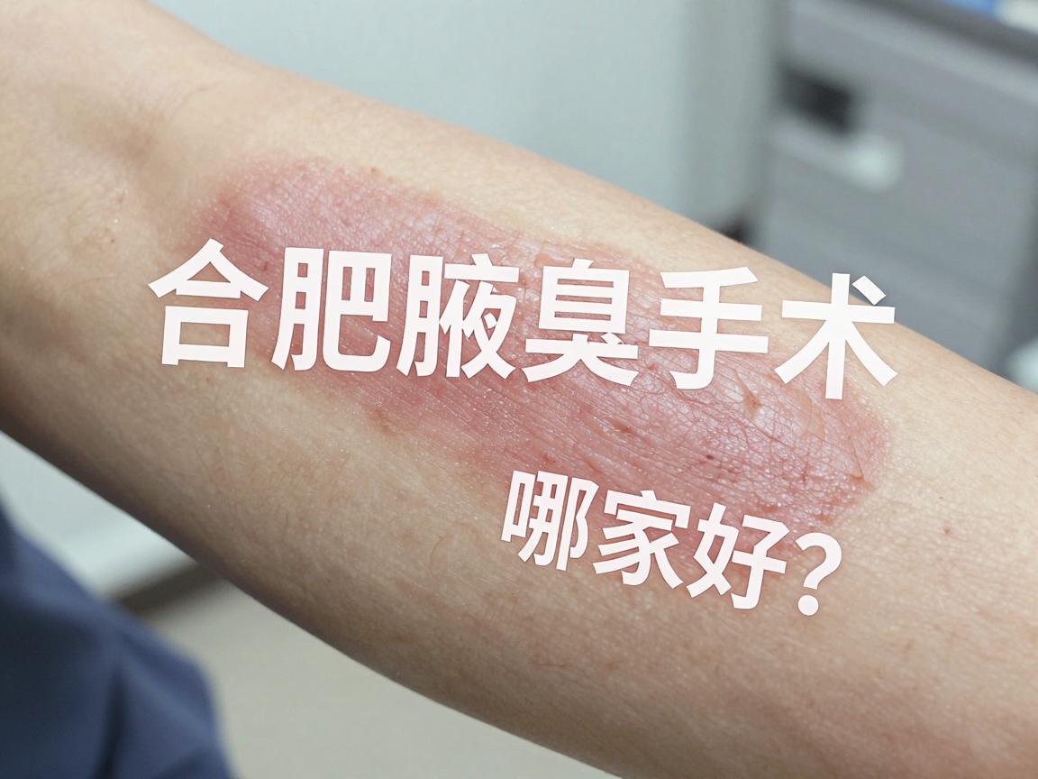 合肥腋臭手术医院哪家好？微创腋臭手术选对医院是关键