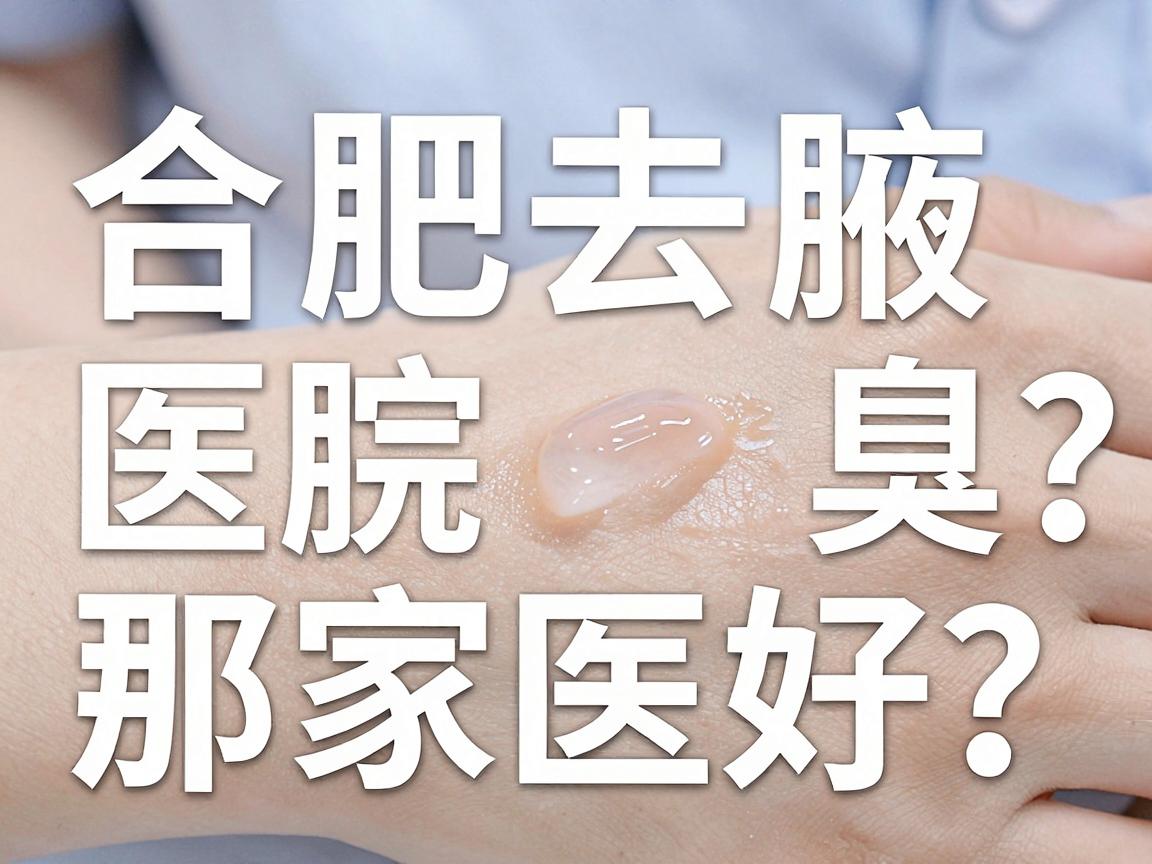 合肥去腋臭那家医院好？合肥腋臭医院怎么选？看完这篇不再纠结