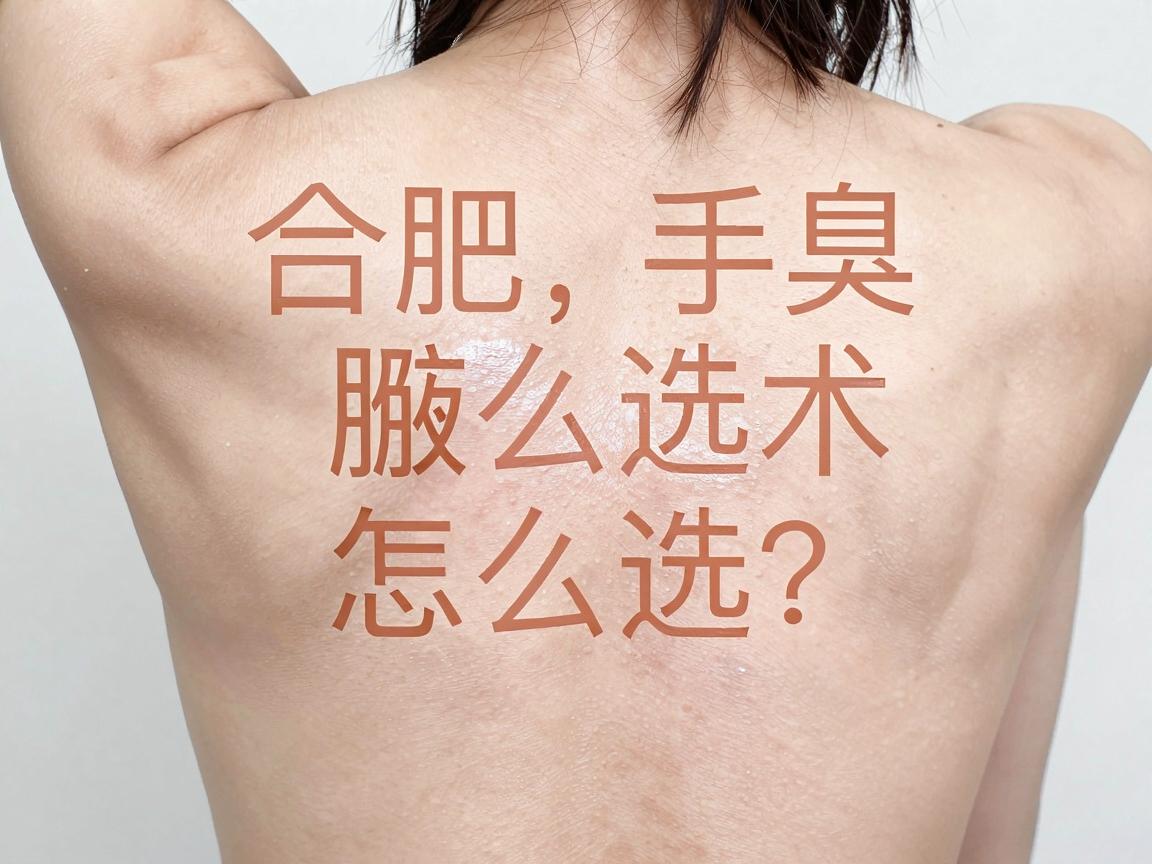 合肥腋臭手术怎么选？从腋臭手术到腋臭术后，这篇腋臭护理全攻略请收好