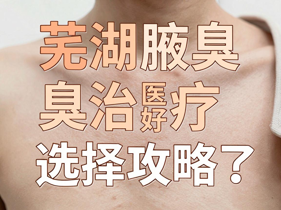 芜湖腋臭治疗哪家好？芜湖腋臭专科医院选择攻略来了