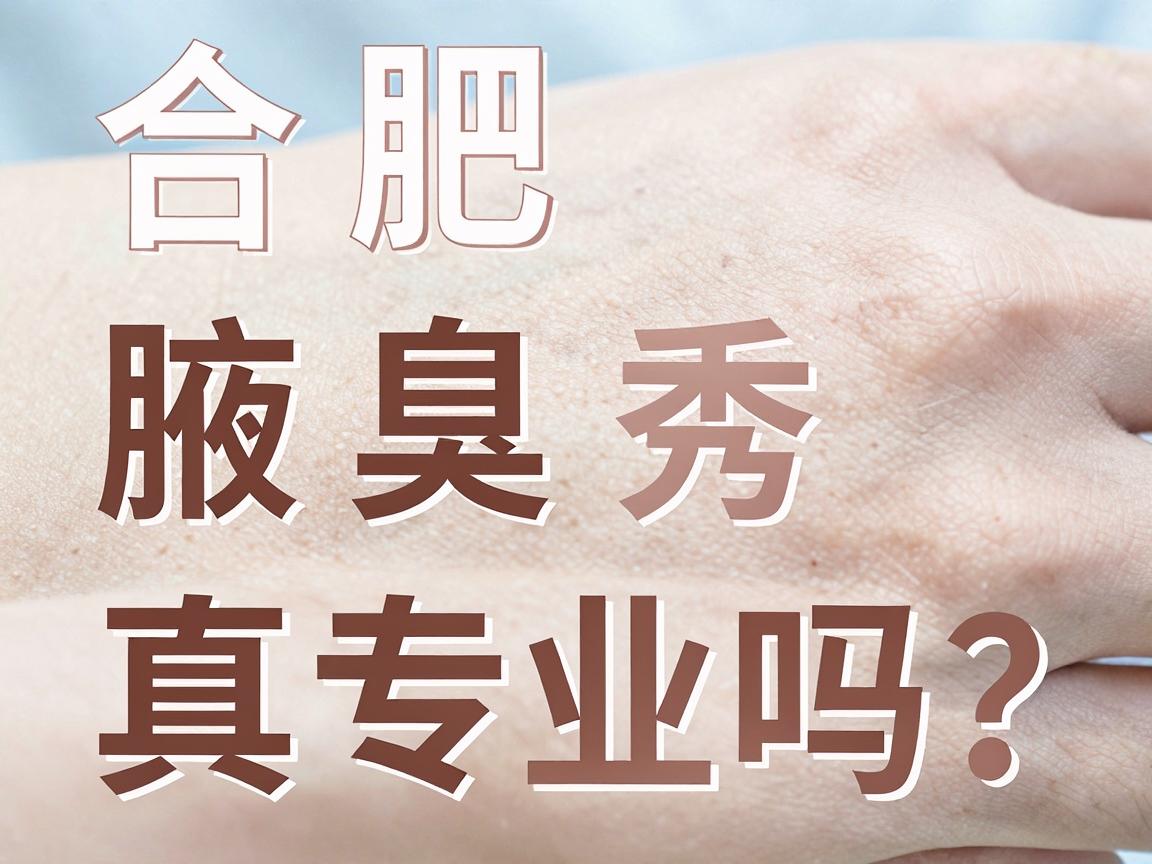 合肥腋秀腋臭医院专业吗？专业实力真专业吗？一篇讲透专业细节