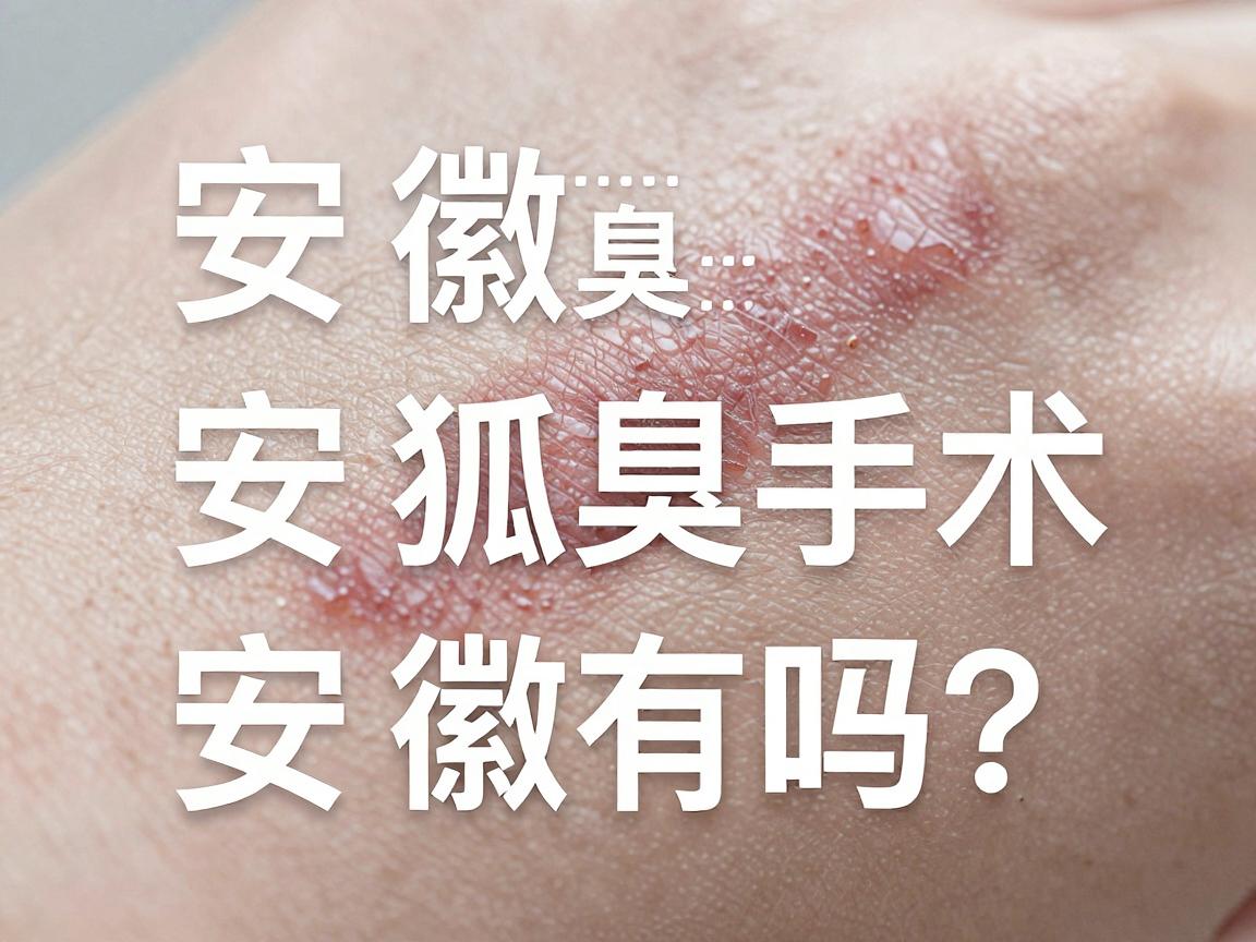 安徽狐臭手术哪里做？微波狐臭手术技术安徽有吗？深度解析安徽狐臭治疗方案