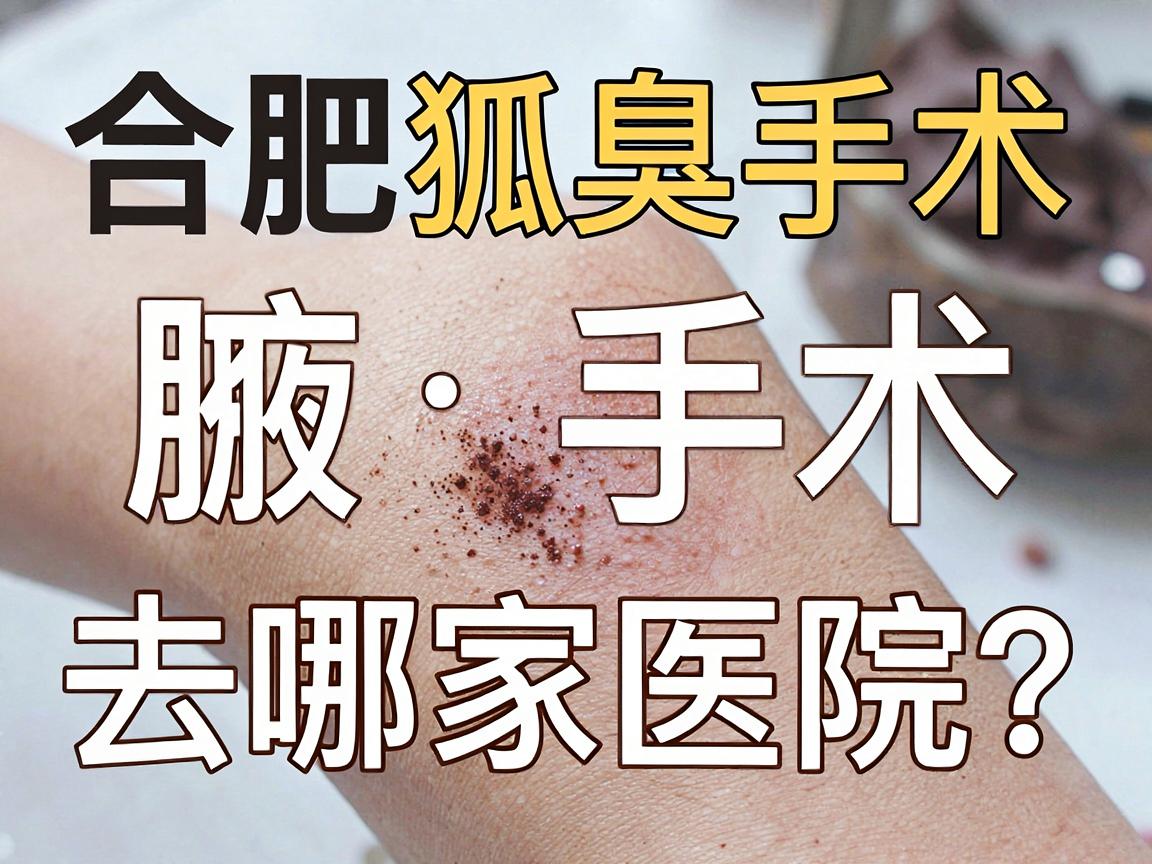 合肥腋臭手术去哪家医院？这份合肥狐臭手术医院选择指南请收好