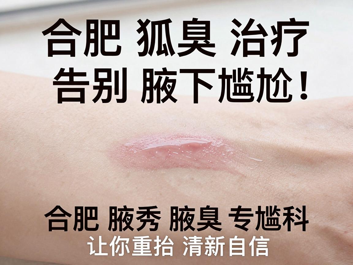 合肥狐臭治疗，告别腋下尴尬，合肥腋秀腋臭专科让你重拾清新自信