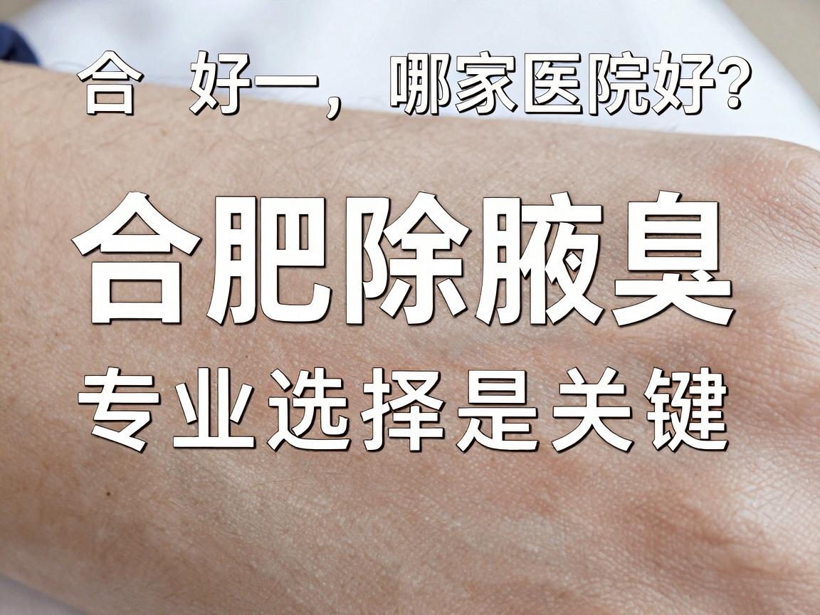 合肥除腋臭哪家医院好？合肥除腋臭，专业选择是关键