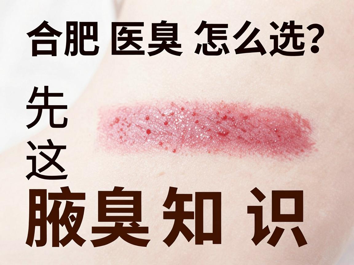 合肥腋臭医院怎么选？先看懂这些腋臭知识，再对比腋臭技术