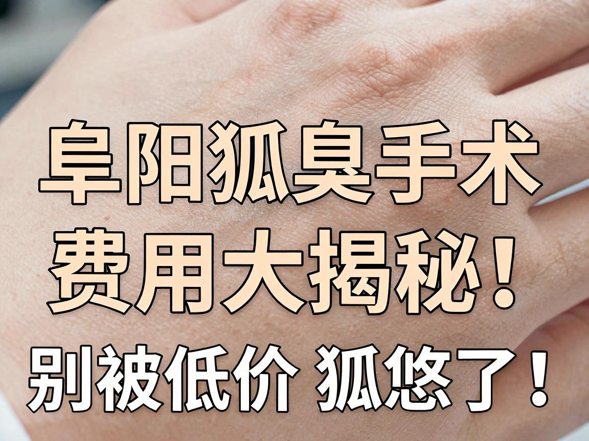 阜阳狐臭手术多少钱？阜阳狐臭手术费用大揭秘，别被低价狐悠了！